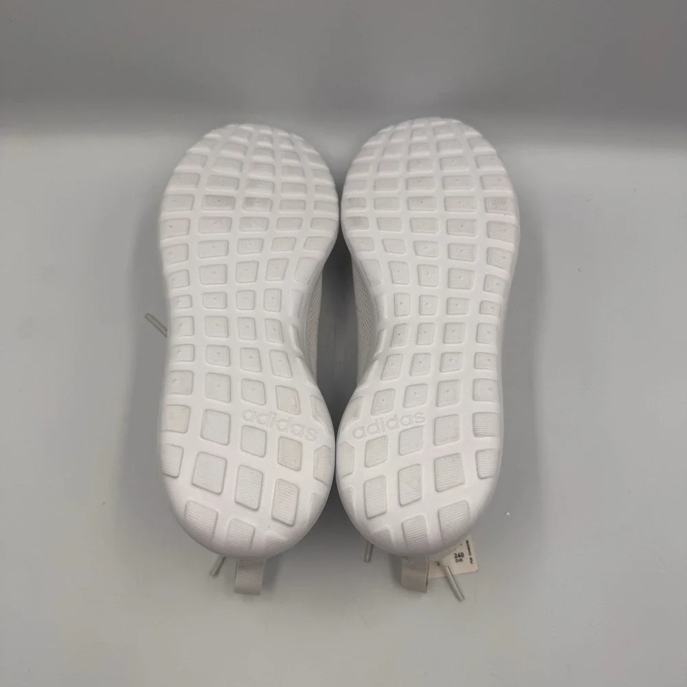 New Adidas Lite Racer CLN Low Top Lace-Up Mesh Sneakers White Comfort BB6895 - Picture 3 of 8